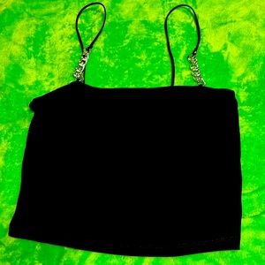 Cute black crop top!